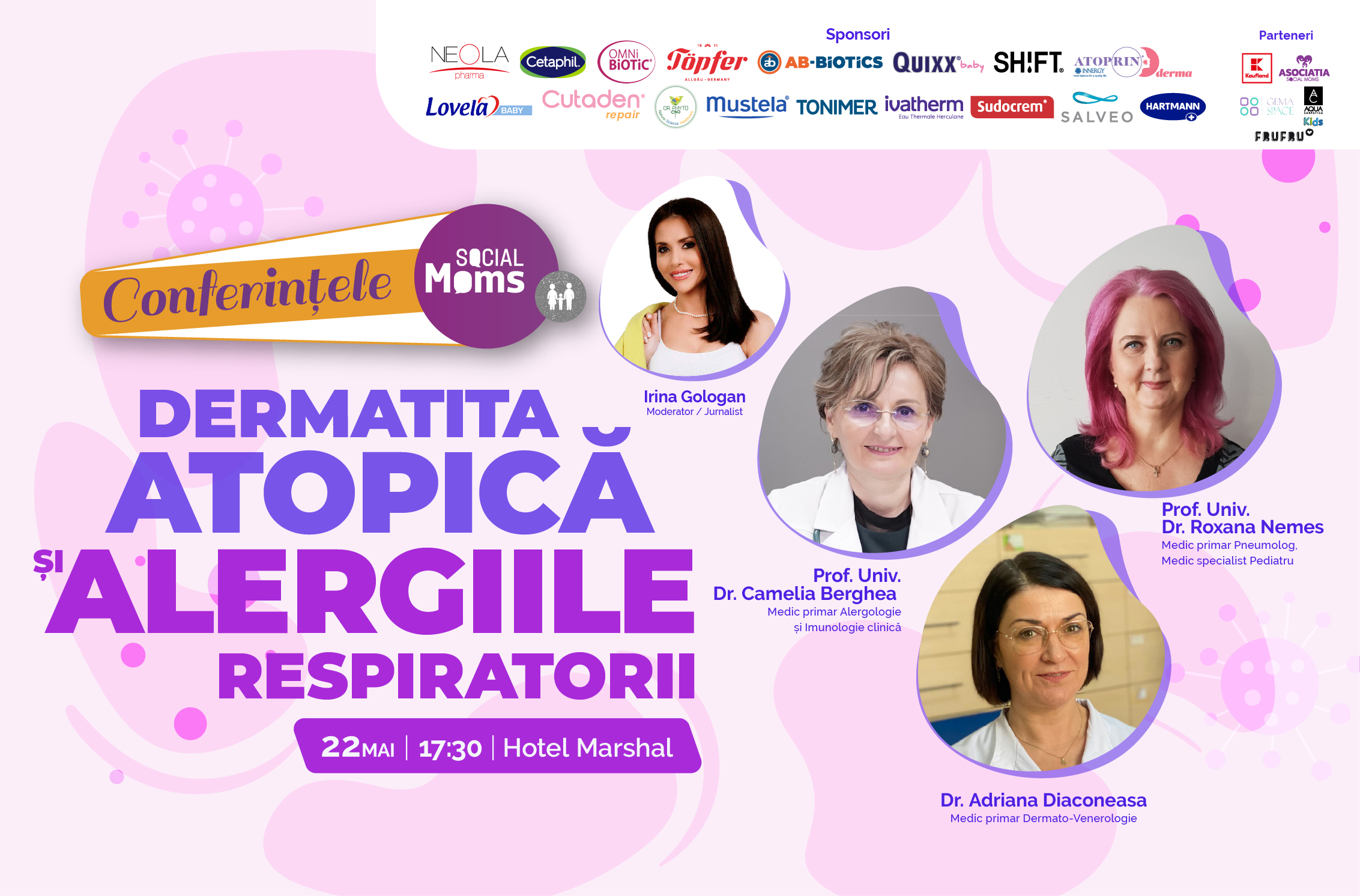 Conferință: Dermatita atopică și alergiile respiratorii 22 mai 2026